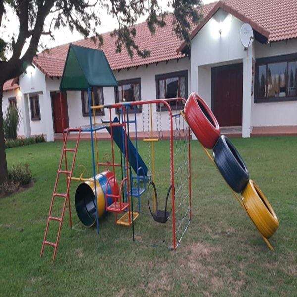 Maxi Double Jungle Gym (with Swings, 3 Tyre Climbing Ladder and Slide